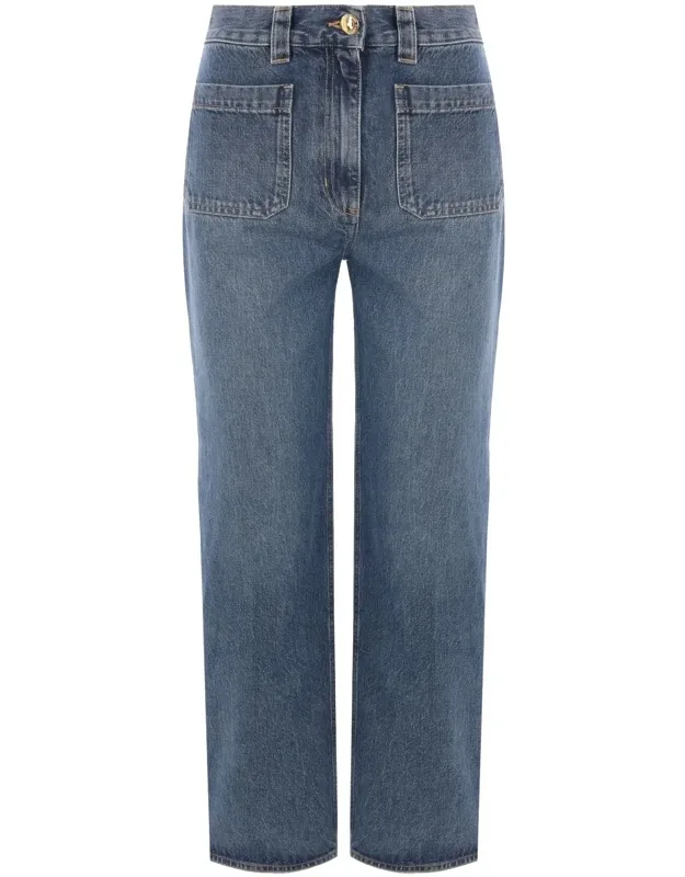 Mid-rise Cropped Jeans