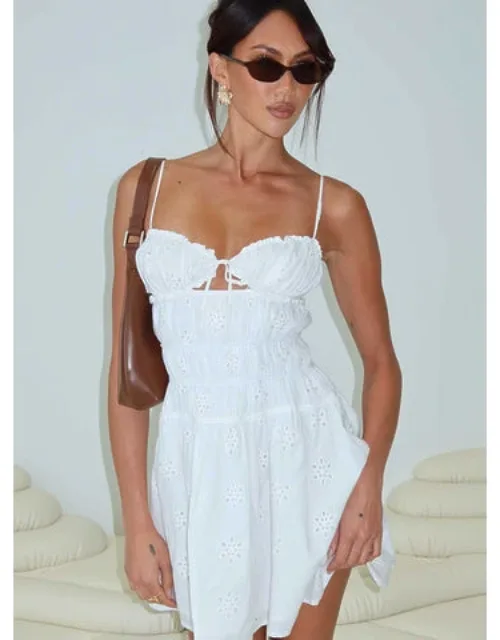 Wish Me Luck Shirred Mini Dress