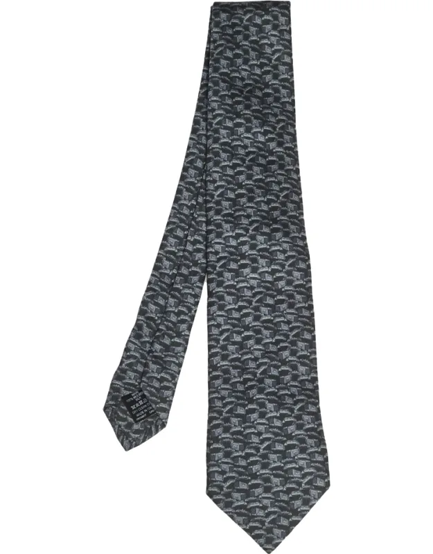 Abstract Print Silk Tie