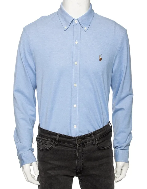 Cotton Knit Oxford Shirt