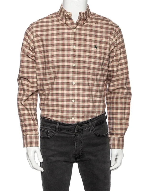 Checkered Cotton Button Front Shirt