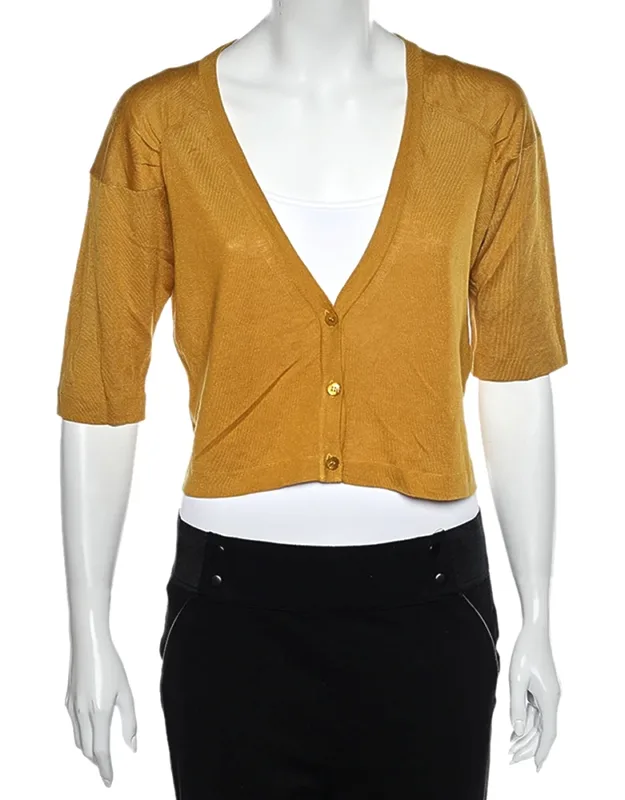 Silk & Linen Cropped Cardigan