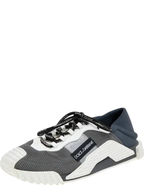 Multicolor Mesh And Leather Sneakers