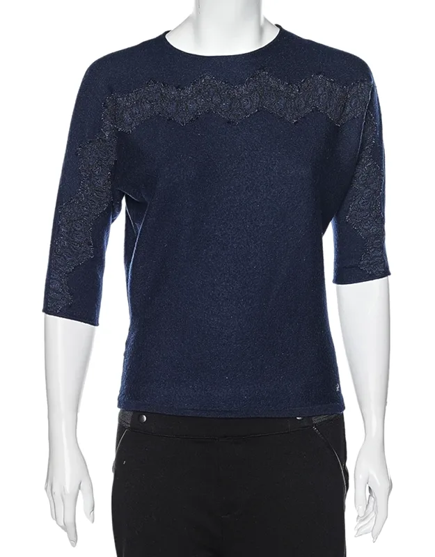 Wool & Lace Trim Detailed Jumper
