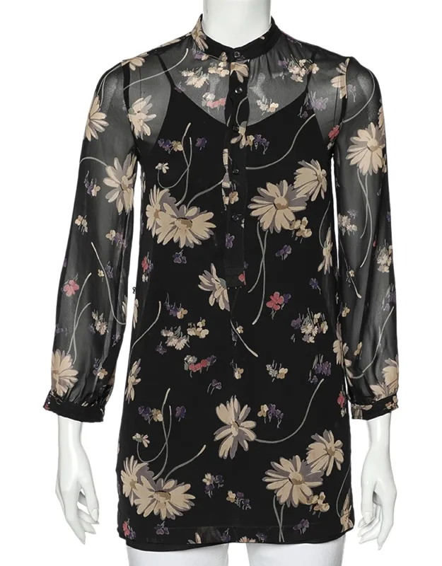 Floral Printed Chiffon Tunic