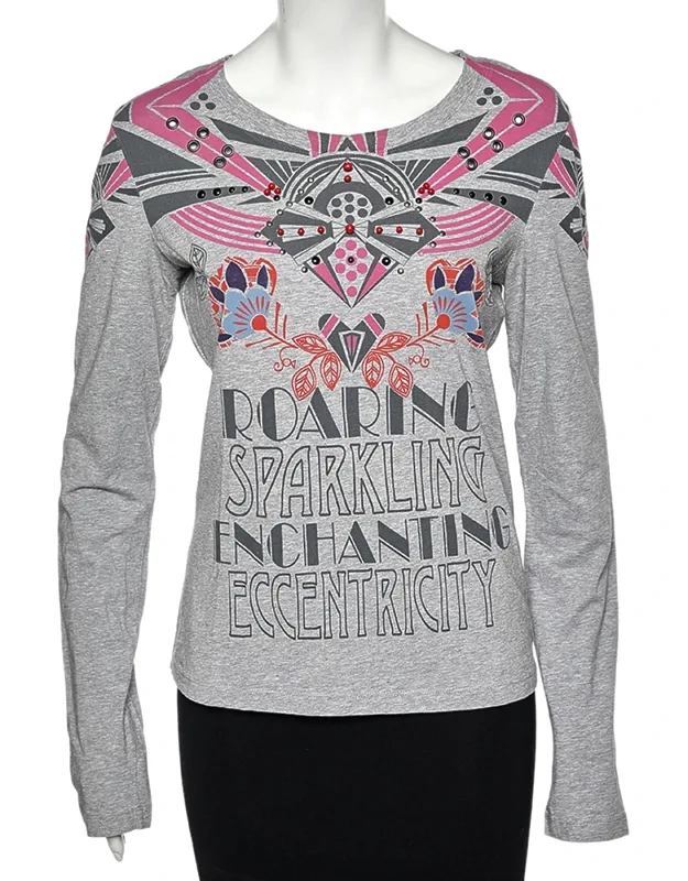 Printed Cotton Long Sleeve T-shirt