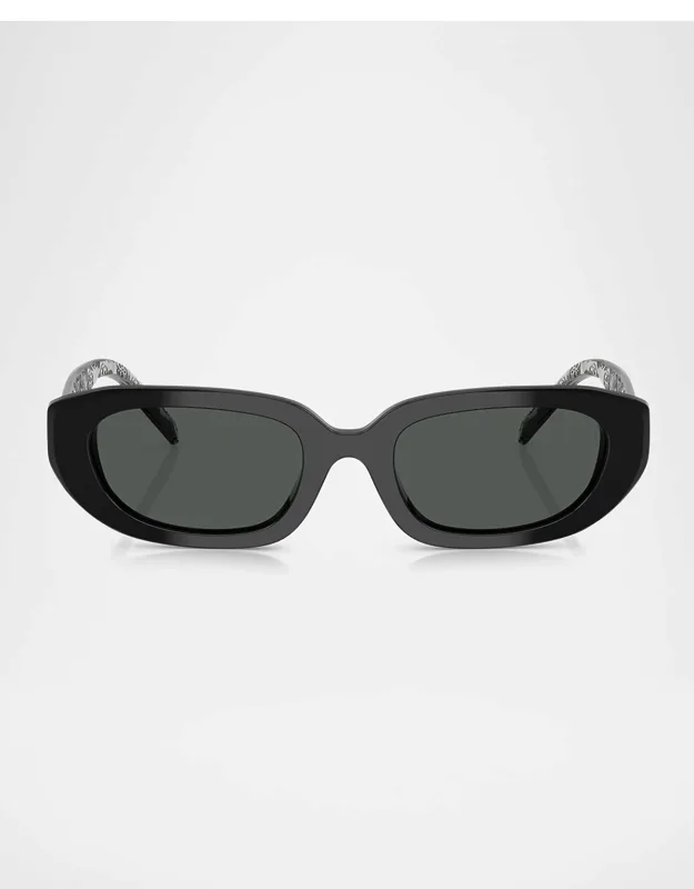 Ty7219u Rectangular Sunglasses With Solid Lenses And 100% Uva/uvb Protection