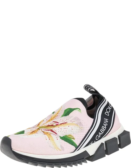 Knit Fabric Slip-on Sneakers