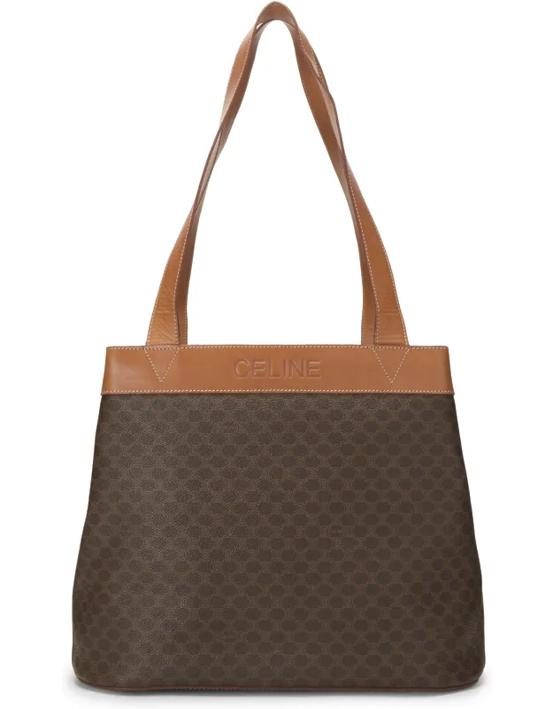 Coated Canvas Macadam Tote