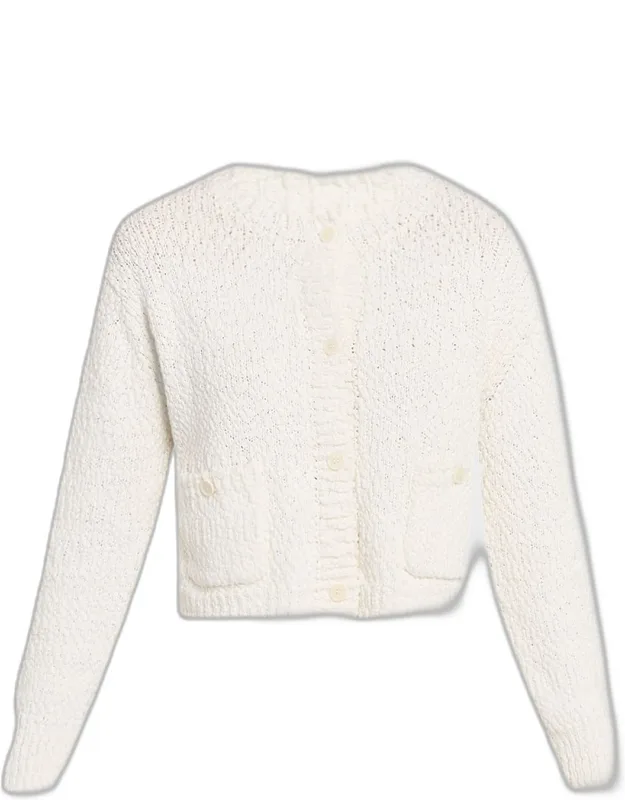 Cropped Double-pocket Cardigan