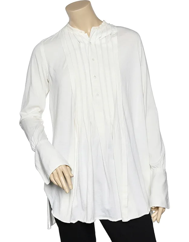 Cream Cotton Tunic Blouse