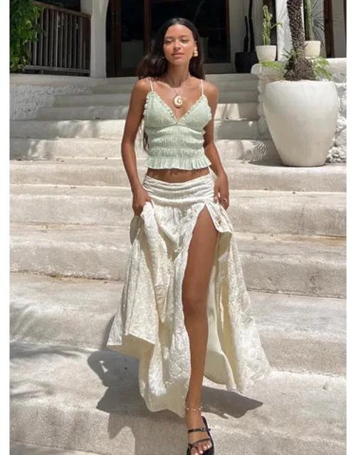 Embroidered Maxi Skirt