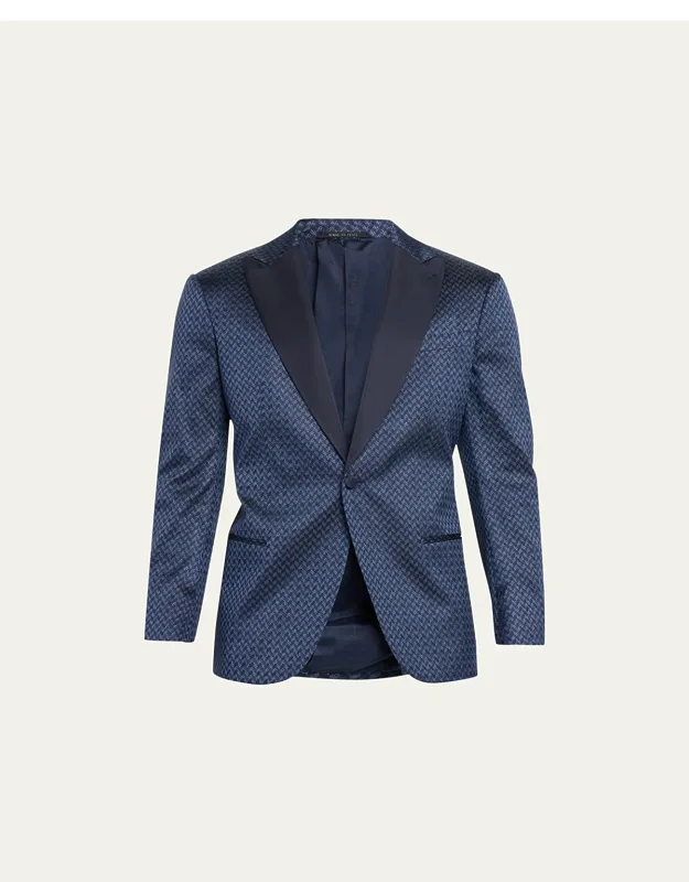 Silk Jacquard Blazer