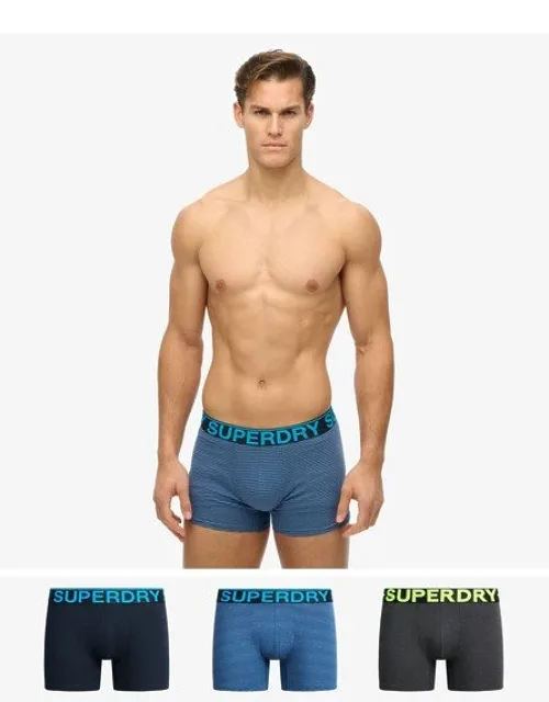 Boxer Triple Pack With Elasticated Waistband And Luxuriously Soft Fabric