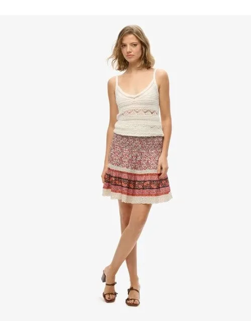 Patchwork Mini Skirt