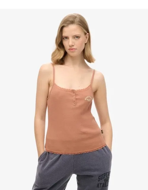Slim Fit Athletic Essentials Button Down Cami Top