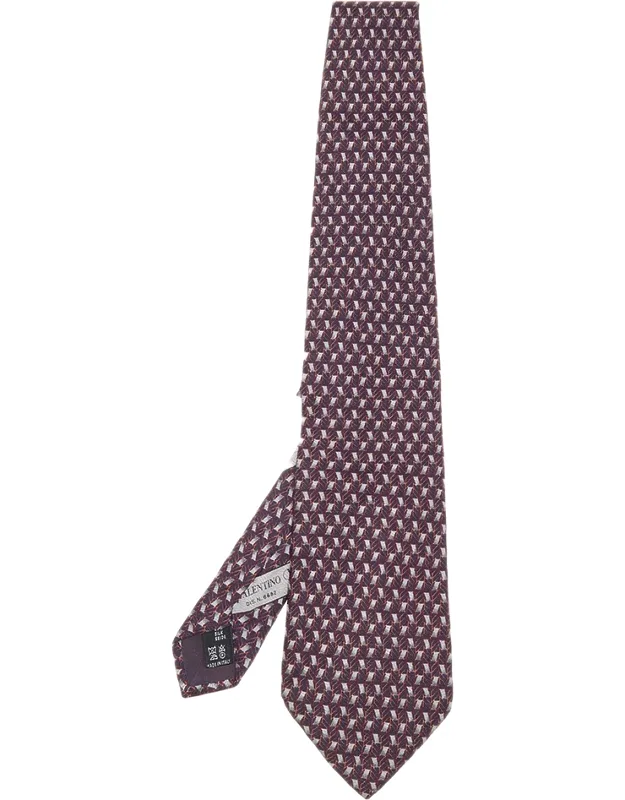 Cravatte Multicolor Printed Silk Tie