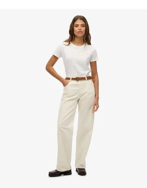 Mid Rise Wide Leg Jeans