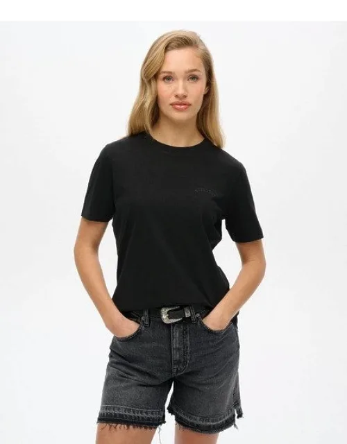Essential Logo Embroidered T-shirt - Relaxed Fit, Mid-weight Jersey Material