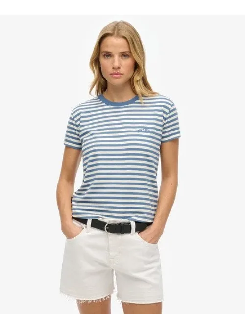 Essential Logo Striped Fitted T-shirt