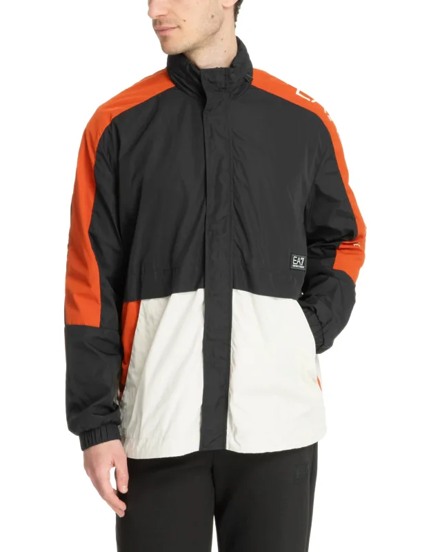 Jacket With Concealed Hood And Pockets