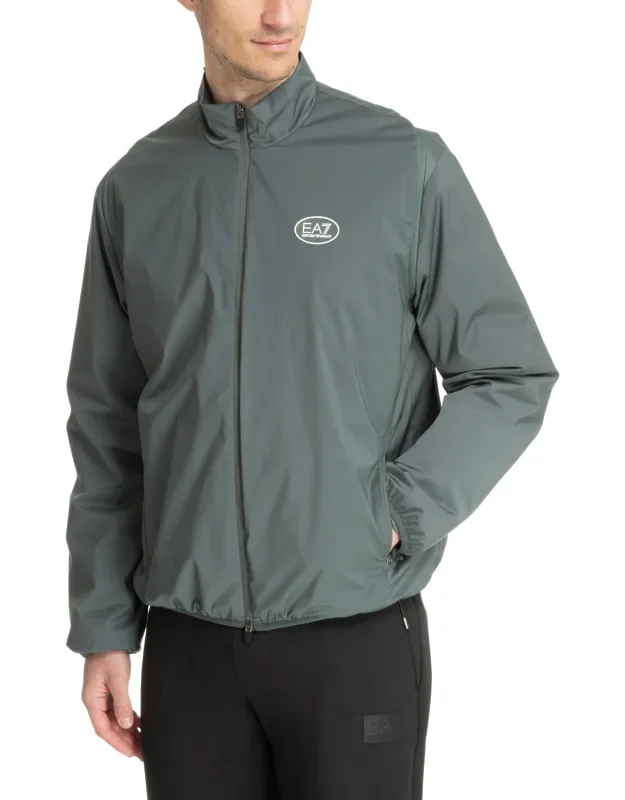 Jacket With Zip Closure And Multipockets