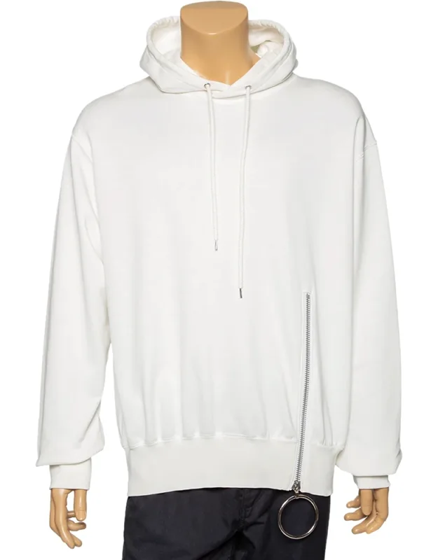 Cotton Zip Detail Hoodie