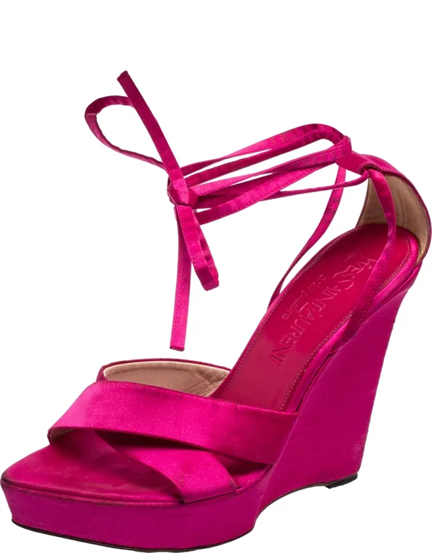 Wedge Ankle Wrap Sandals