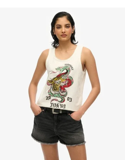 Neo Trad Tattoo Scoop Neck Tank Top