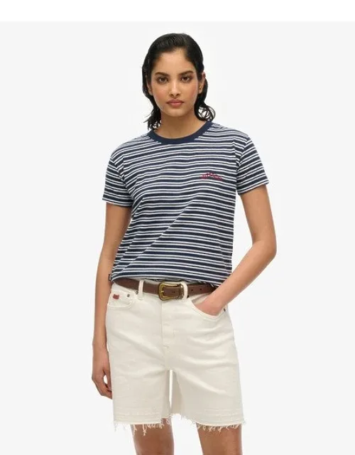 Essential Logo Striped Fitted T-shirt - Slim Fit, Contrasting Ribbed Neckline