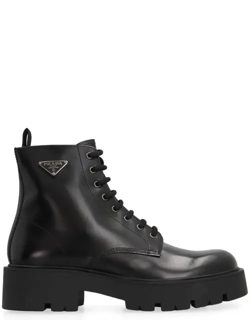 Leather Lace-up Boots