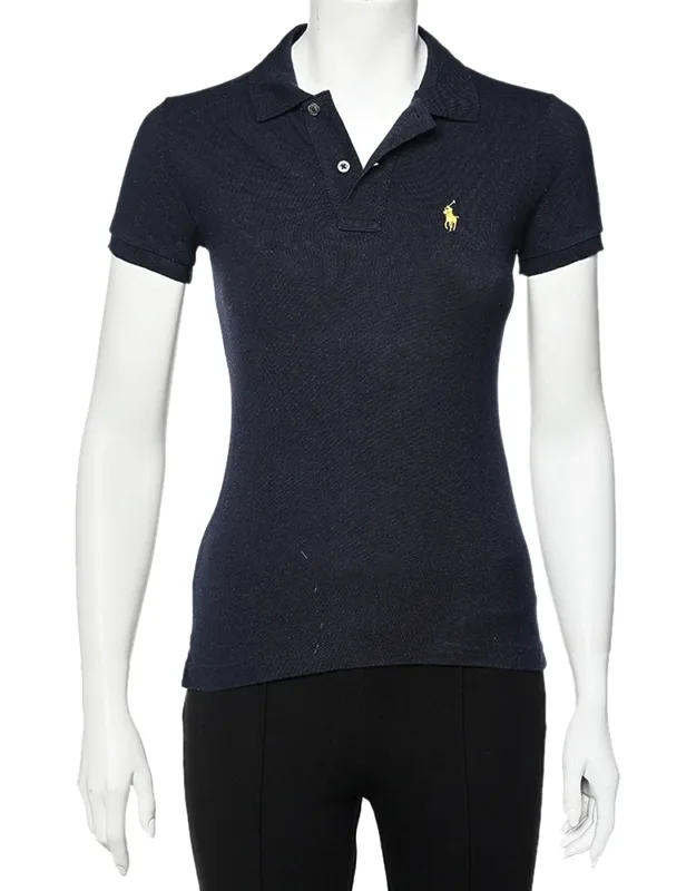 Cotton Pique Skinny Polo T-shirt