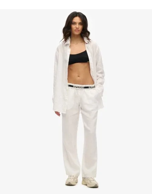 Linen Drawstring Pants