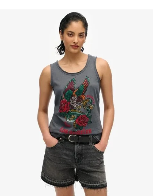 Neo Trad Tattoo Scoop Neck Tank Top