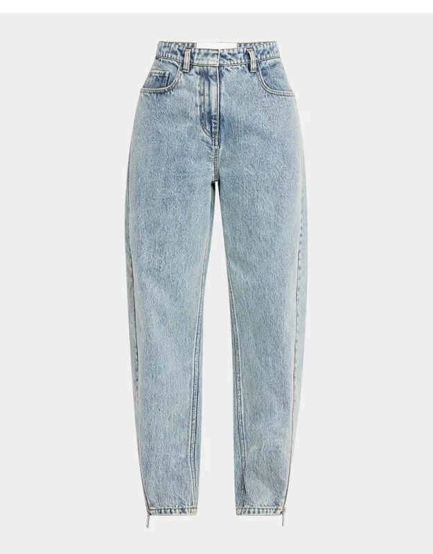 Curved Side-zip Jeans
