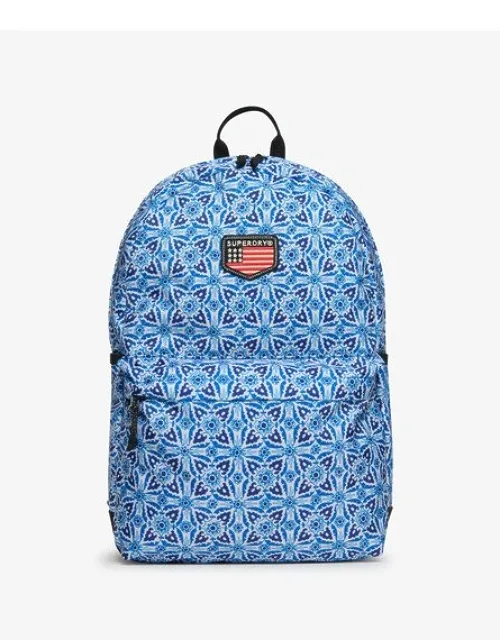 Superdry Classic Patch Montana Backpack With Two Adjustable Shoulder Straps And Front Pouch Pocket