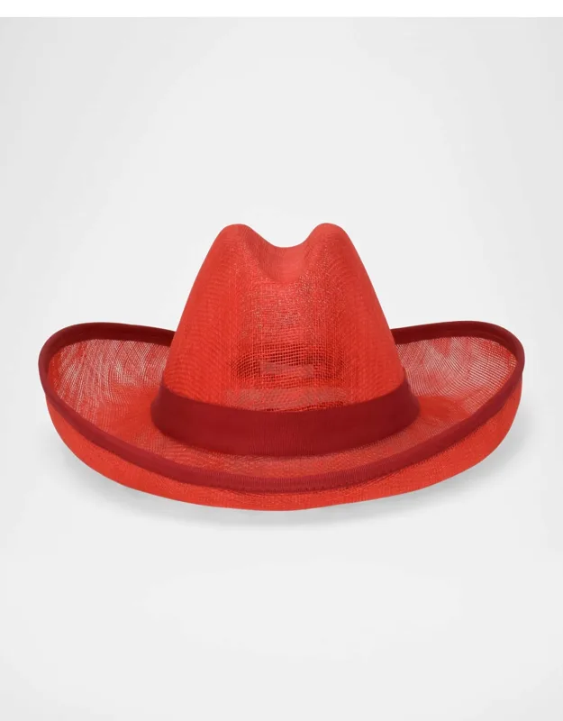 Mesh Cotton Fedora Hat