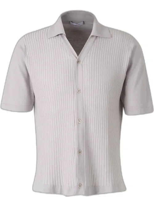 Textured Cardigan Polo
