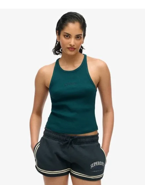 Essential Logo Racer Vest Top - Slim Fit, Racer Neckline