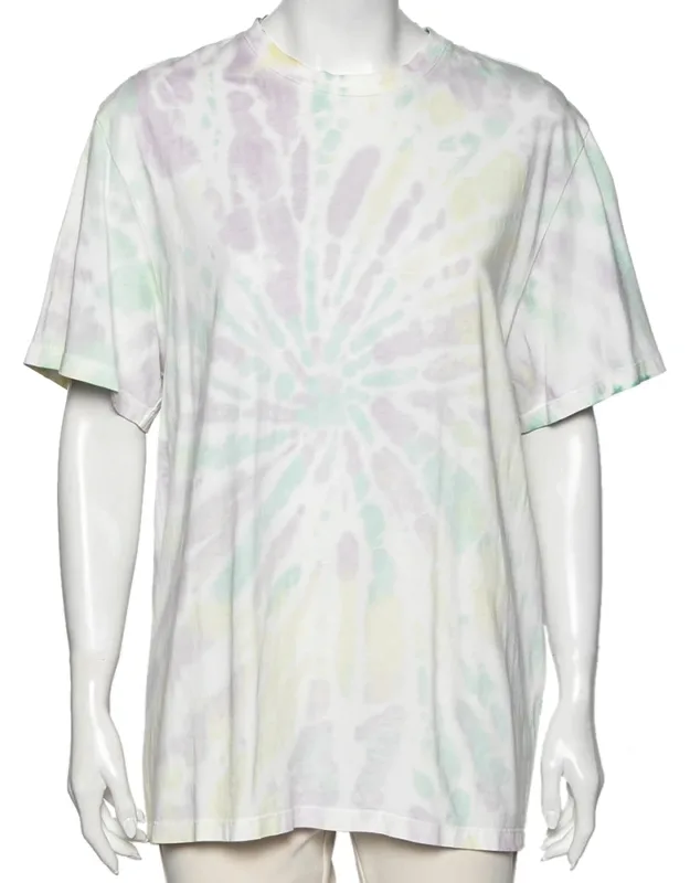 Multicolored Tie-dye Printed Cotton T-shirt
