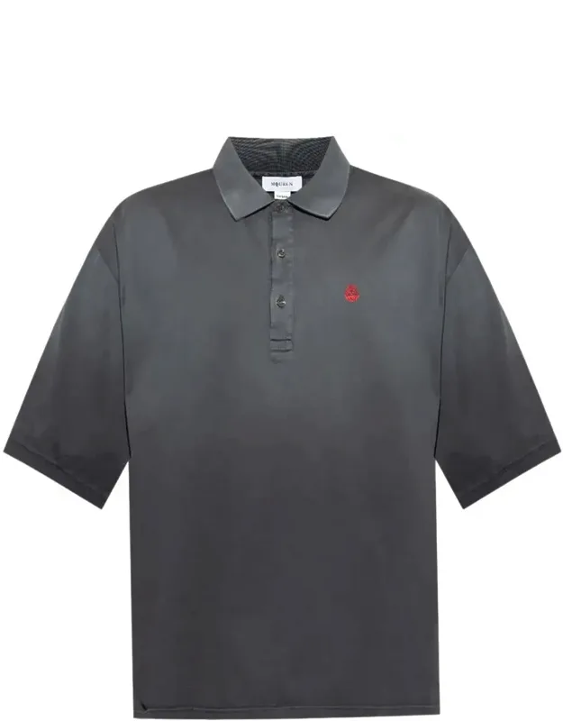 T-shirt And Polo With Button Placket And Drop Shoulder