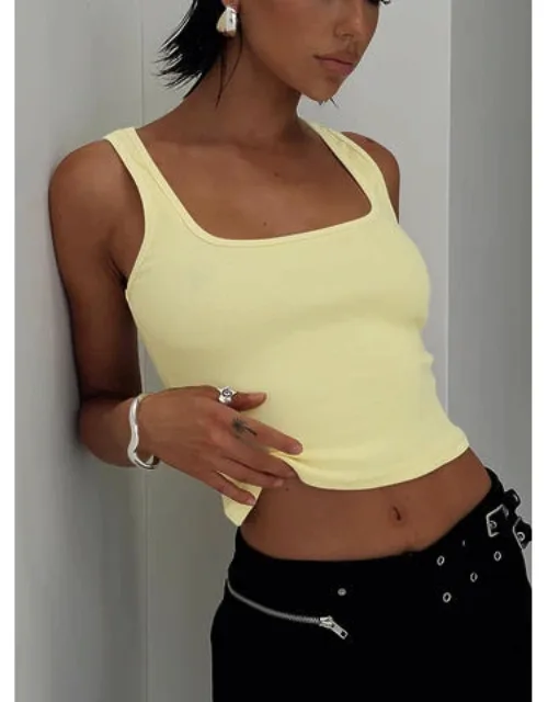 Baseline Square Neck Rib Tank Top