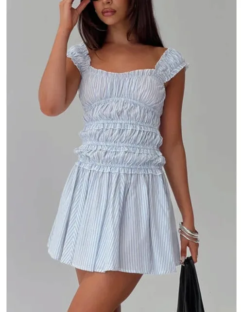 Wonderlust Shirred Mini Dress