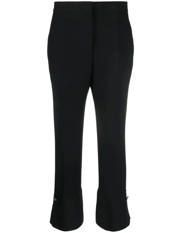 Pressed-crease High-waisted Trousers
