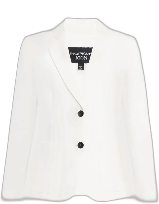 Contrast Button Blazer