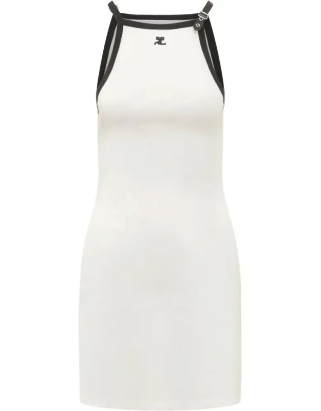 Buckl Contrast Dress