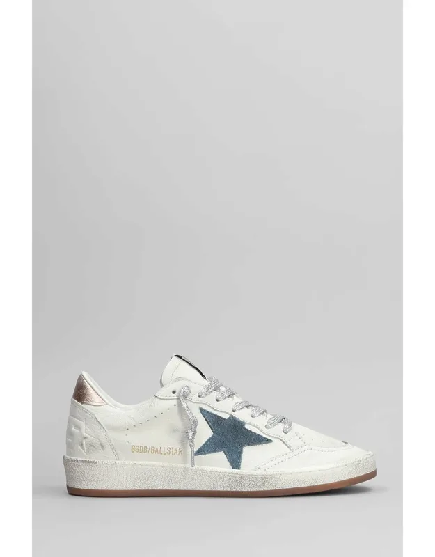 Golden Goose Ball Star Sneakers Round Toe Laces