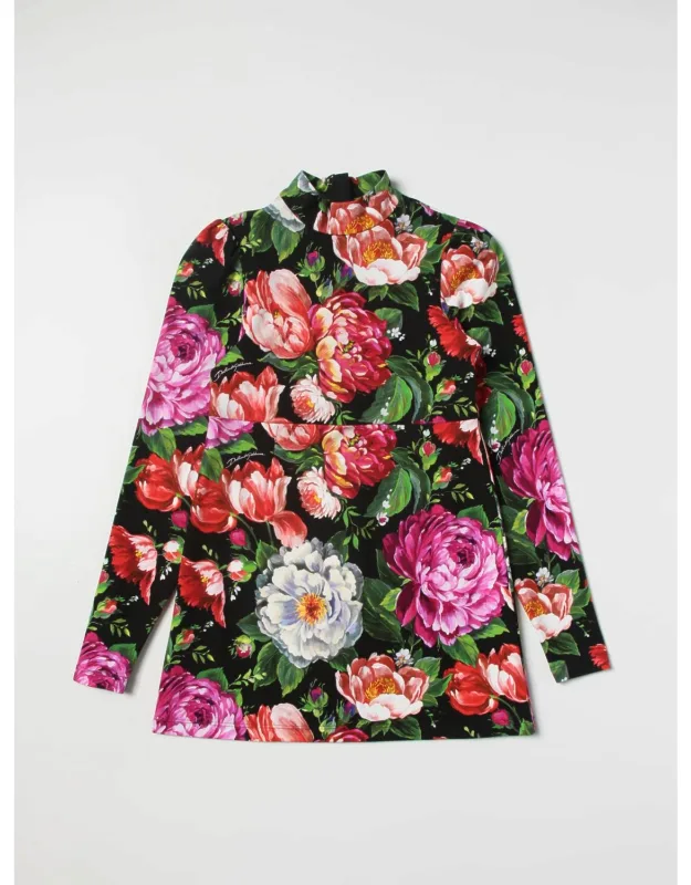 Mini Dress With Floral Pattern