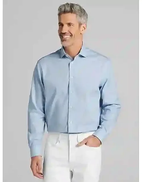 Classic Fit Mini Grid Dress Shirt