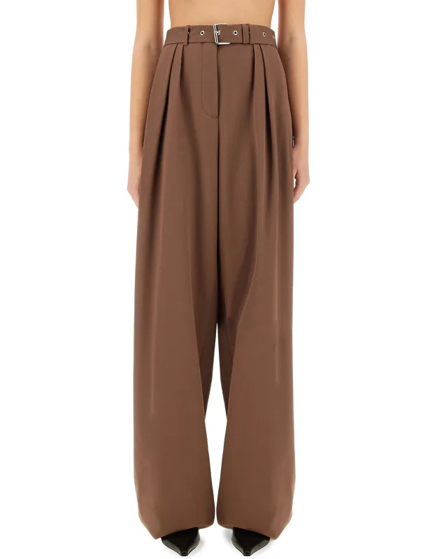 Wide Leg Pants With Belt